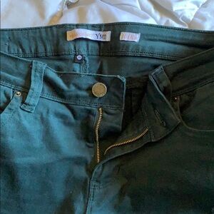 Turquoise YMI mid rise skinny size 11 distressed